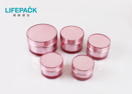 Classic Round Custom Makeup Packaging, Set Wadah Kosmetik Berdinding Ganda