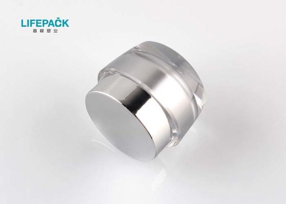 Ganda Walled Clear Plastic Cosmetic Container Silk Printing Menyelesaikan