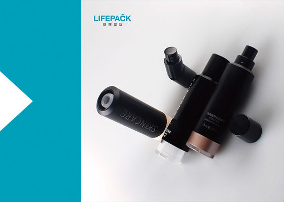 Gaya Korea Plastik Kosong Botol Pompa Foundation 35ml Kapasitas Bentuk Bulat