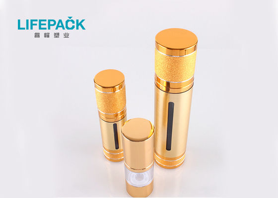 4 Oz Aluminium Airless Bottle Plating Decoration Untuk Cosmeceutical Liquid