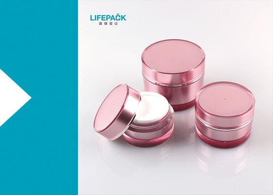 Cylinder Empty Makeup Containers, 20ml Luxury Acrylic Jars Untuk Kosmetik