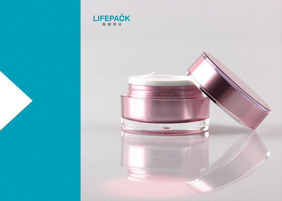 Warna Disesuaikan Jar Kosmetik Acrylic 30ml Kapasitas Untuk Lotion Dan Krim