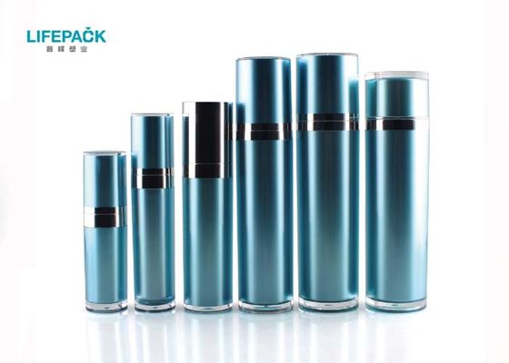 Biru Putaran Bentuk Kapasitas Botol Plastik, Grosir Botol Kosmetik Akrilik
