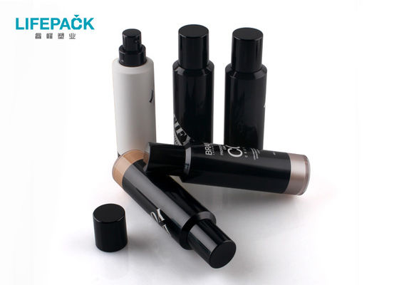 Cylinder 35ml Acrylic Pengap Botol / Botol Plastik Hitam Putih