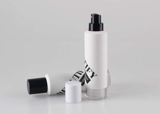 Botol Pompa Pengap Kosmetik Bulat Untuk Liquid Foundation Double Wall Design