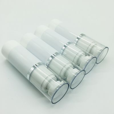 Silk Printing Botol Pompa Pengap 50ml / Silinder Botol Pompa Plastik Bening