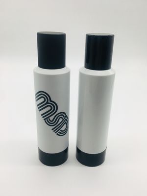 Botol Pengap Plastik Cylinder 35ml Untuk Krim Perawatan Kulit Warna Hitam Putih